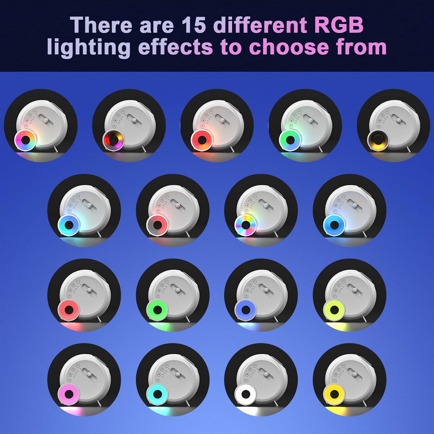 Galaxy Projektör Yıldız Gökyüzü Projeksiyon Lambası 13 Film Diski RGBCW Yatak Odası Ortam Işığı Gece Lambası BT Hoparlörler 15 Beyaz Gürültü Parçası 1H/2H/4H Uzaktan Kumanda ile Zamanlayıcı Ay - H3P