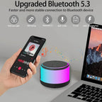 ( 5 adet ) Xertmt H2 RGB LED Işıklı Taşınabilir Bluetooth Hoparlör - Kablosuz Ses Bombası Tucci