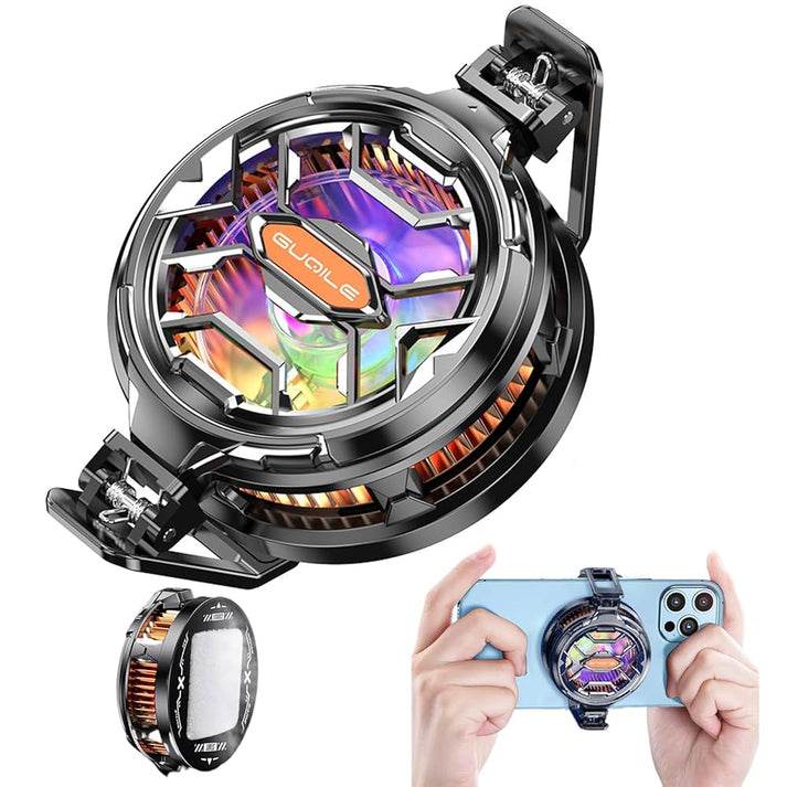 Fs03 15w magnetik telefon soğutucu | rgb ışıklı radyatör fan | mıknatıslı hızlı soğutma fanı | oyun için ultra sessiz - G4B - KolayMagza