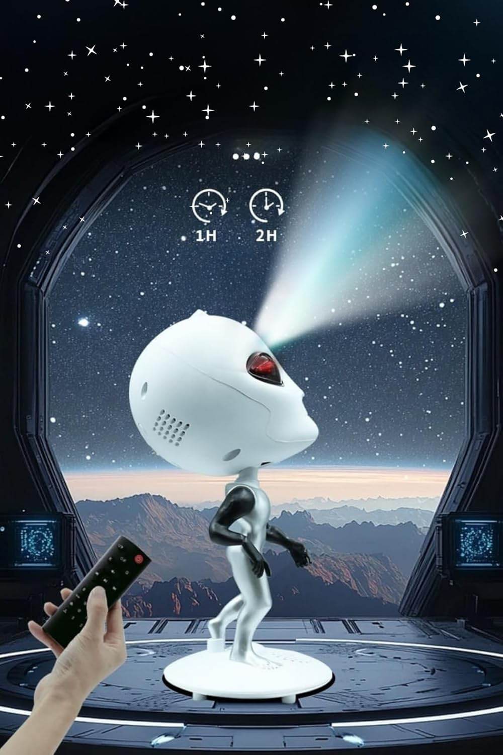 MXS-008 FM UZAYLI ASTRONOT LED GLAXY PROJEKTÖR - G5N - KolayMagza