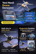 R06 Akıllı Çarpışma Engelleme Özellikli Katlanabilir Drone - Geniş Ekran Kumandalı, HD Çift Kameralı WiFi FPV