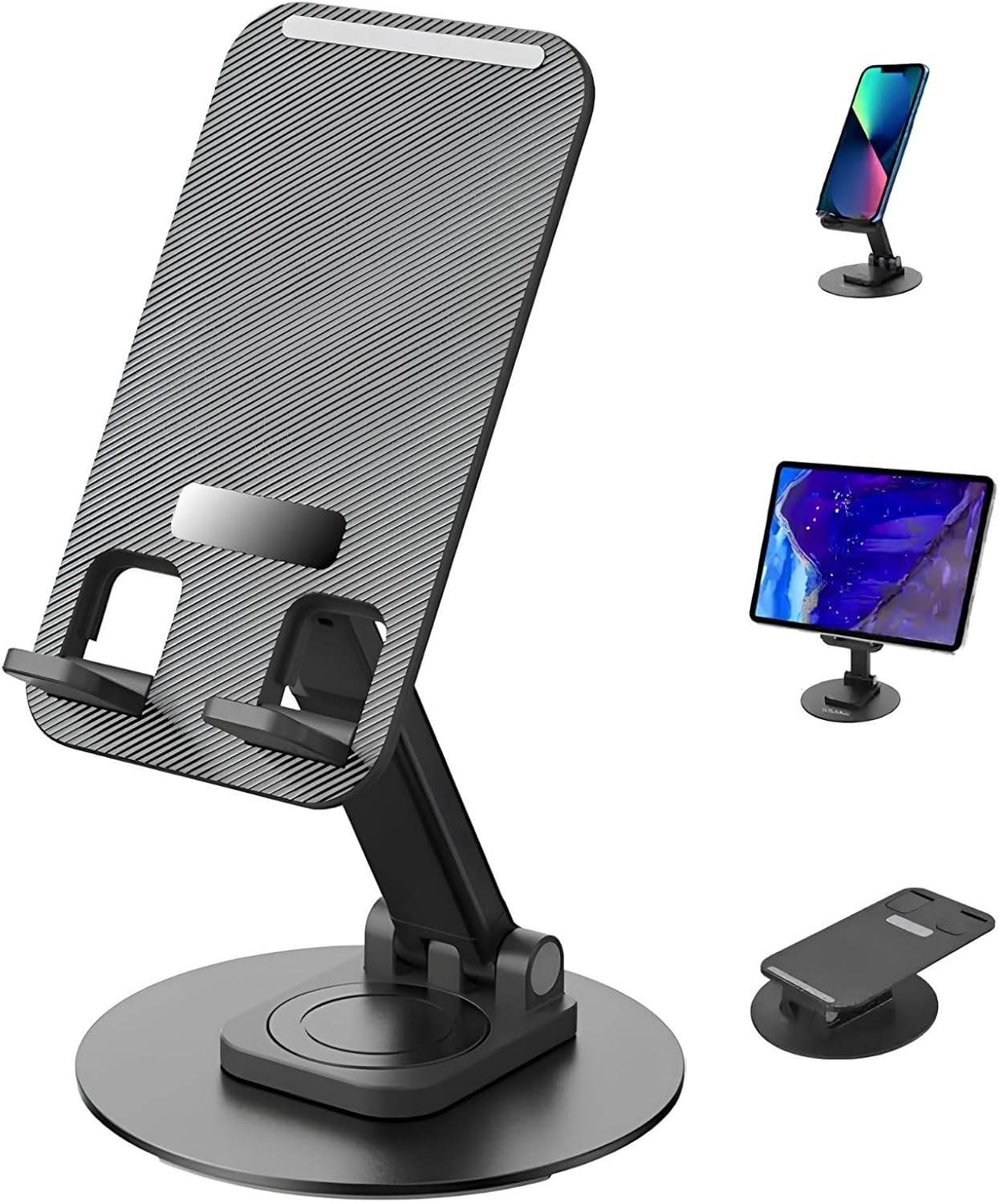 360 derece döner masa üstü ayarlanabilir plastik telefon standı - N1F - KolayMagza