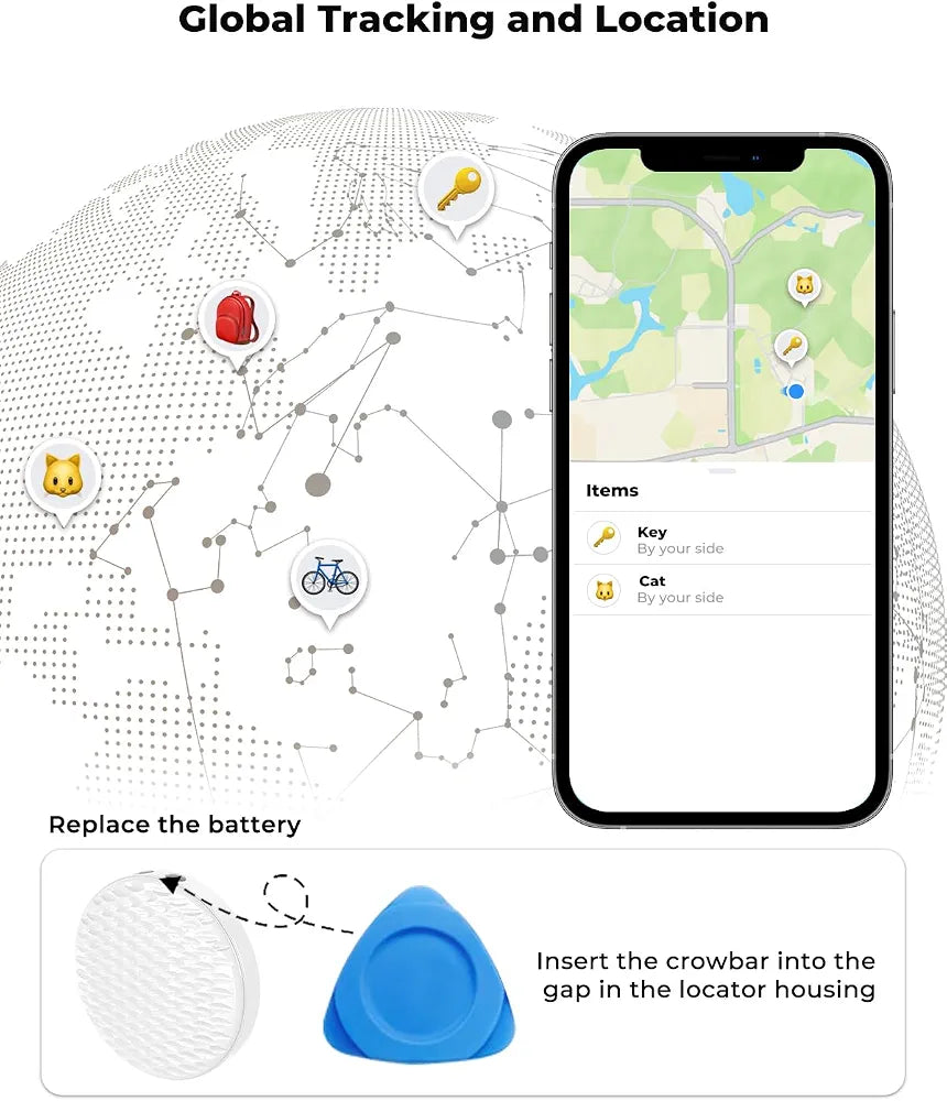 ( 5 adet ) Universal Akıllı Takip Cihazı Smart Tag - iOS & Android Uyumlu, Mini GPS Konum Bulucu, Anahtarlık ve Valiz Takip Etiketi bulun. Zayden