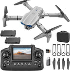 E99 Pro Katlanabilir Mini Drone - HD Çift Kameralı, Wi-Fi FPV Canlı Görüntü Aktarımlı, Akıllı Hover Sabitleme Destekli Başlangıç ve Hobi Drone'u LENSUN