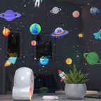 Galaxy Projektör Yıldız Gökyüzü Projeksiyon Lambası 13 Film Diski RGBCW Yatak Odası Ortam Işığı Gece Lambası BT Hoparlörler 15 Beyaz Gürültü Parçası 1H/2H/4H Uzaktan Kumanda ile Zamanlayıcı Ay - H3P