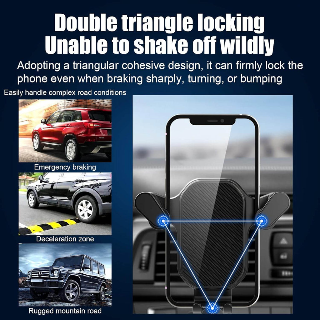 Havalandırma ızgaraya takılan vakumlu 360 derece ayarlanabilir araç içi telefon tutucu - R1O - KolayMagza