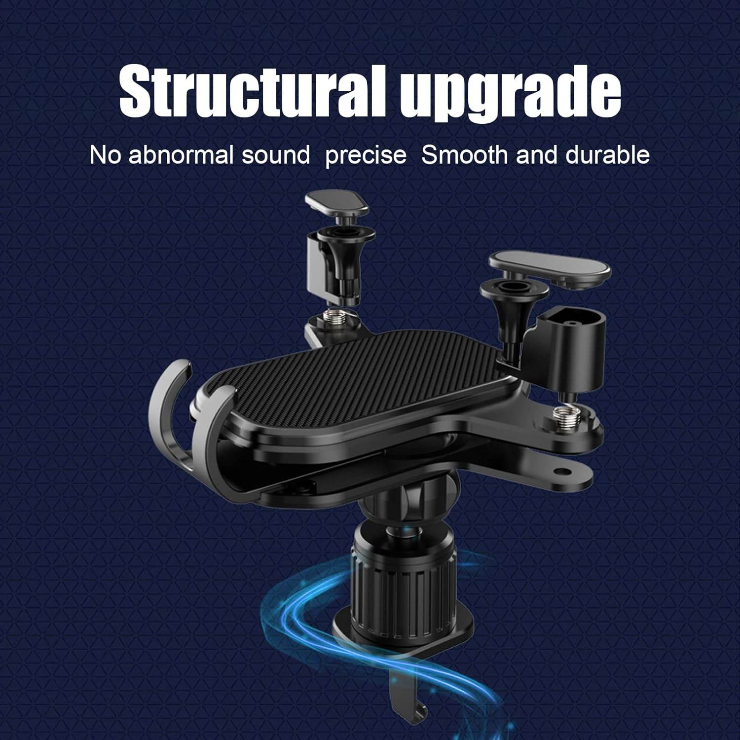 Havalandırma ızgaraya takılan vakumlu 360 derece ayarlanabilir araç içi telefon tutucu - R1O - KolayMagza