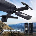 E58 4k Hd Kamerali Fly More Combo Drone Otomatik Kalkis Inis Sabit Durma ozellikli telefon yerleştirilebilir kumandalı - G5S - KolayMagza KM Technology