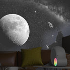 Galaxy Projektör Yıldız Gökyüzü Projeksiyon Lambası 13 Film Diski RGBCW Yatak Odası Ortam Işığı Gece Lambası BT Hoparlörler 15 Beyaz Gürültü Parçası 1H/2H/4H Uzaktan Kumanda ile Zamanlayıcı Ay - H3P