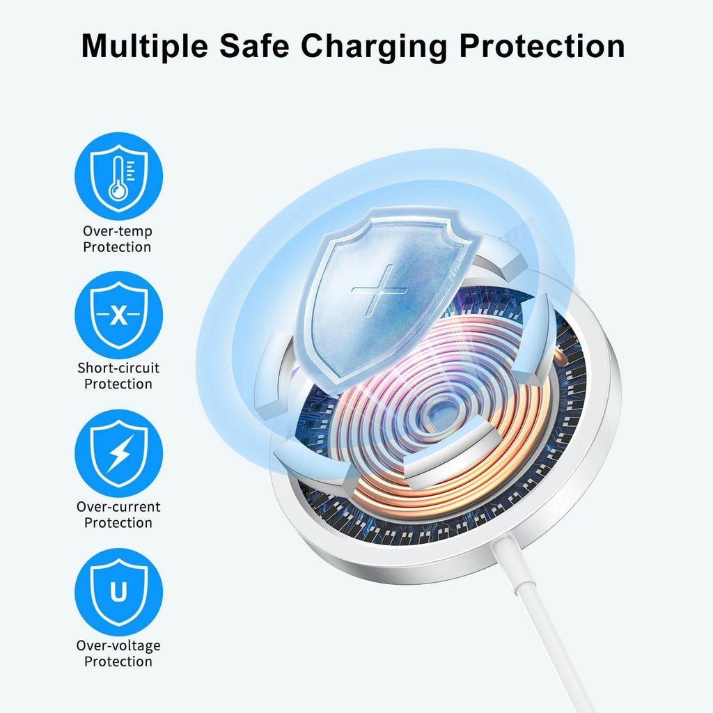 Magsafe kablosuz 15w hızlı wireless manyetik 1m typec şarj aygıtı - S1L - KolayMagza