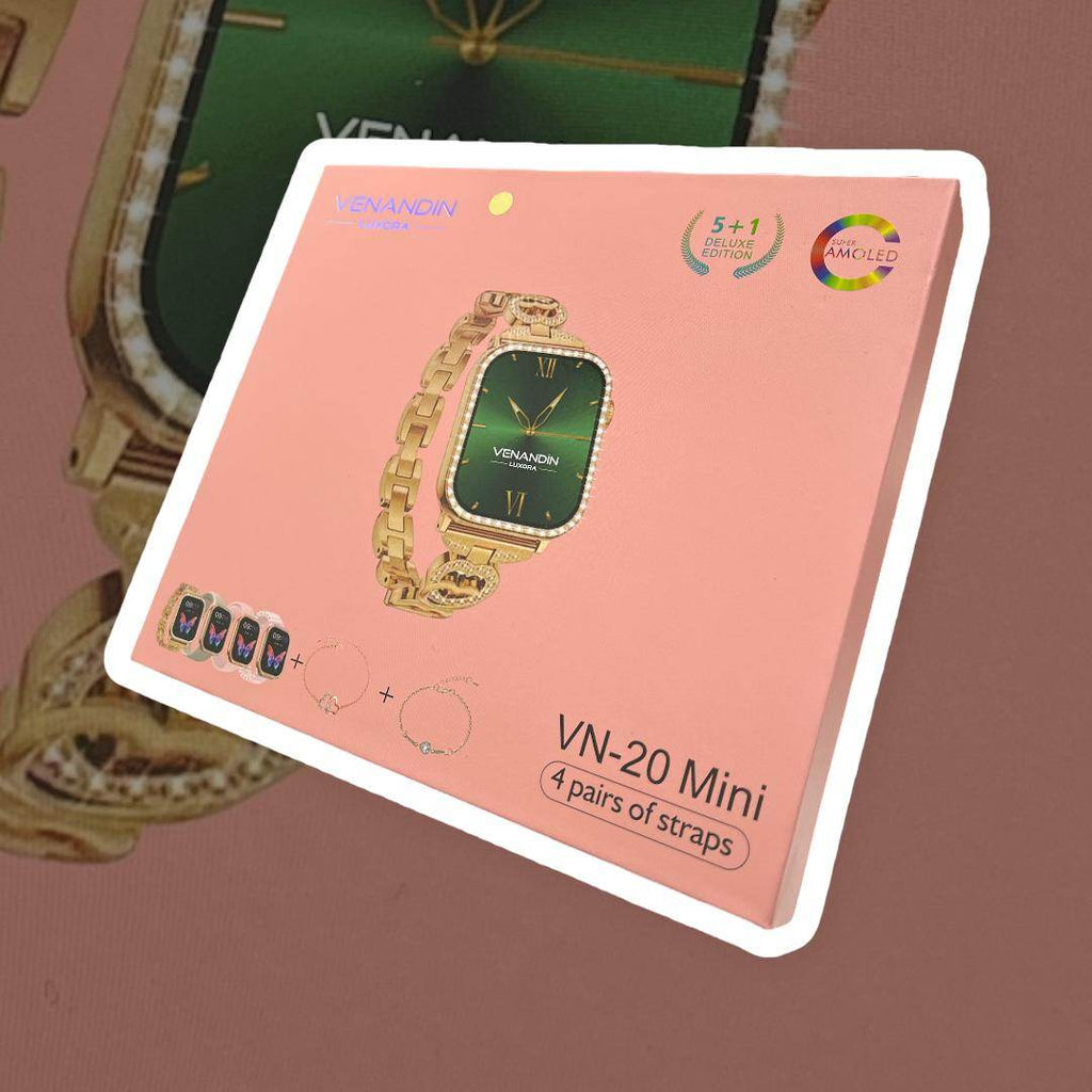 Venandin vn20 mini – 41mm amoled ekranlı, 4 kordon + bilezik hediyeli akıllı saat - A2M - KolayMagza