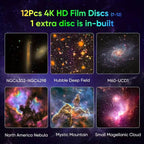 Yıldızlı Gökyüzü Galaksi Projektörü, Film Şeridi Filmi ile LED Işık Gösterisi, 360° Dönüş, 3 Düğmeli Kontrol, USB Güç Kaynaklı, Ev ve Parti Kullanımı, Yatak Odası, Oyun Odası, Tavan Dekorasyonu için - G6L - KolayMagza KM Technology