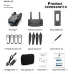 E88 4k Hd Çift Kameralı App Kontrol Wifi Katlanabilir akıllı Drone - G5R - KolayMagza