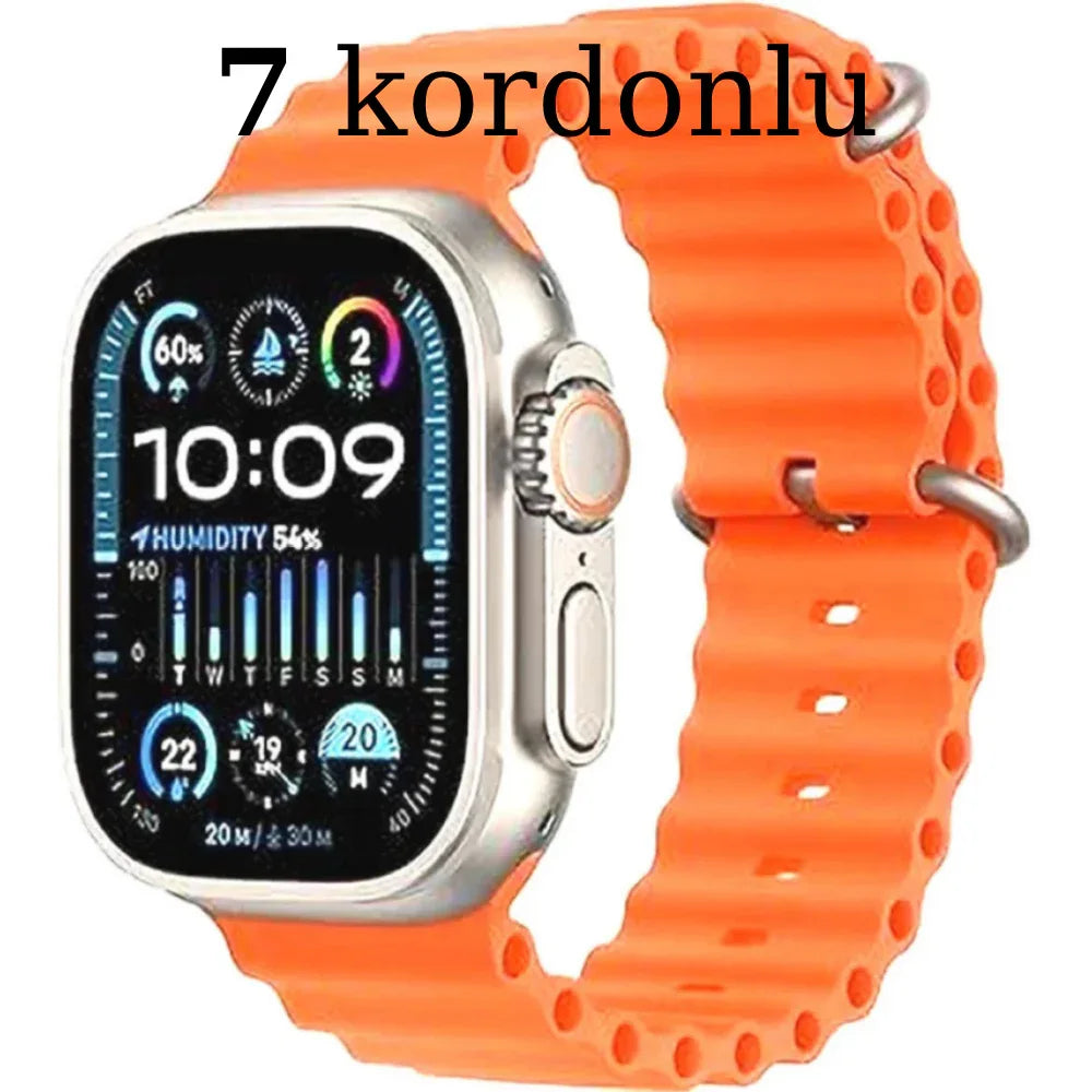 7 kordonlu T800 ultra2 2,19" TFT Ekran 49mm - A3E - KolayMagza KM Technology