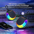 ( 3 adet ) Suya Dayanıklı Taşınabilir Kablosuz Bluetooth Hoparlör v5.3 – RGB Işıklı & Askılı Mini Hoparlör Tucci