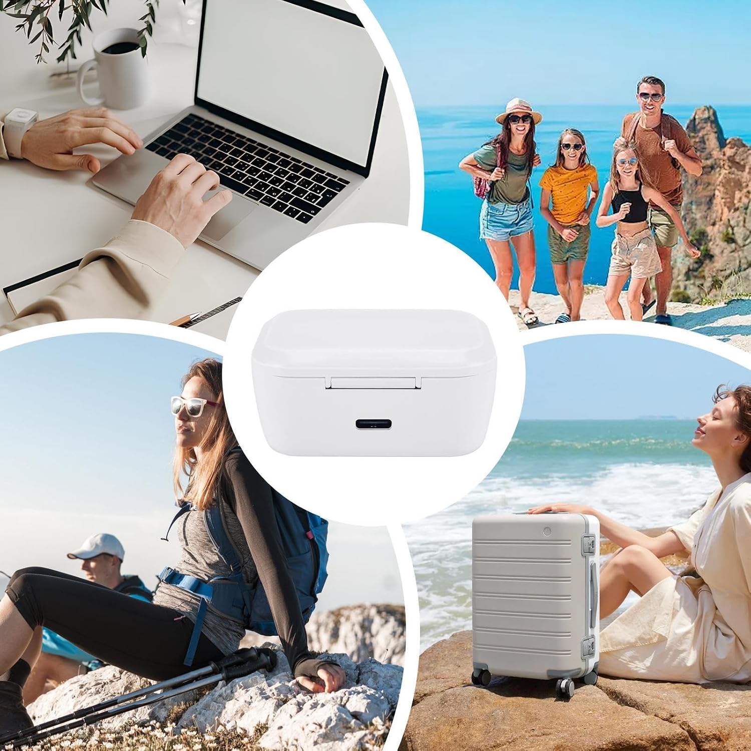 ( 3 adet ) Akıllı Saat manyetik powerbankı, Taşınabilir Kablosuz Şarj Kutusu Mini Powerbank 1000mah - Manyetik Hızlı Şarj Cihazı