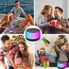 ( 5 adet ) Xertmt H2 RGB LED Işıklı Taşınabilir Bluetooth Hoparlör - Kablosuz Ses Bombası Tucci