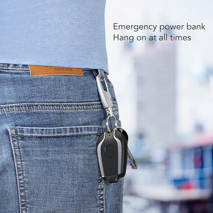 Type C output 1,500mah keychain emergency mini power bank - P1V