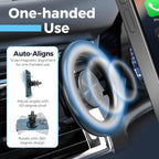 Havalandırmaya takılan magsafe manyetik 360° döner araç telefon tutucu - kolay kurulum, güçlü tutuş - R1M - KolayMagza