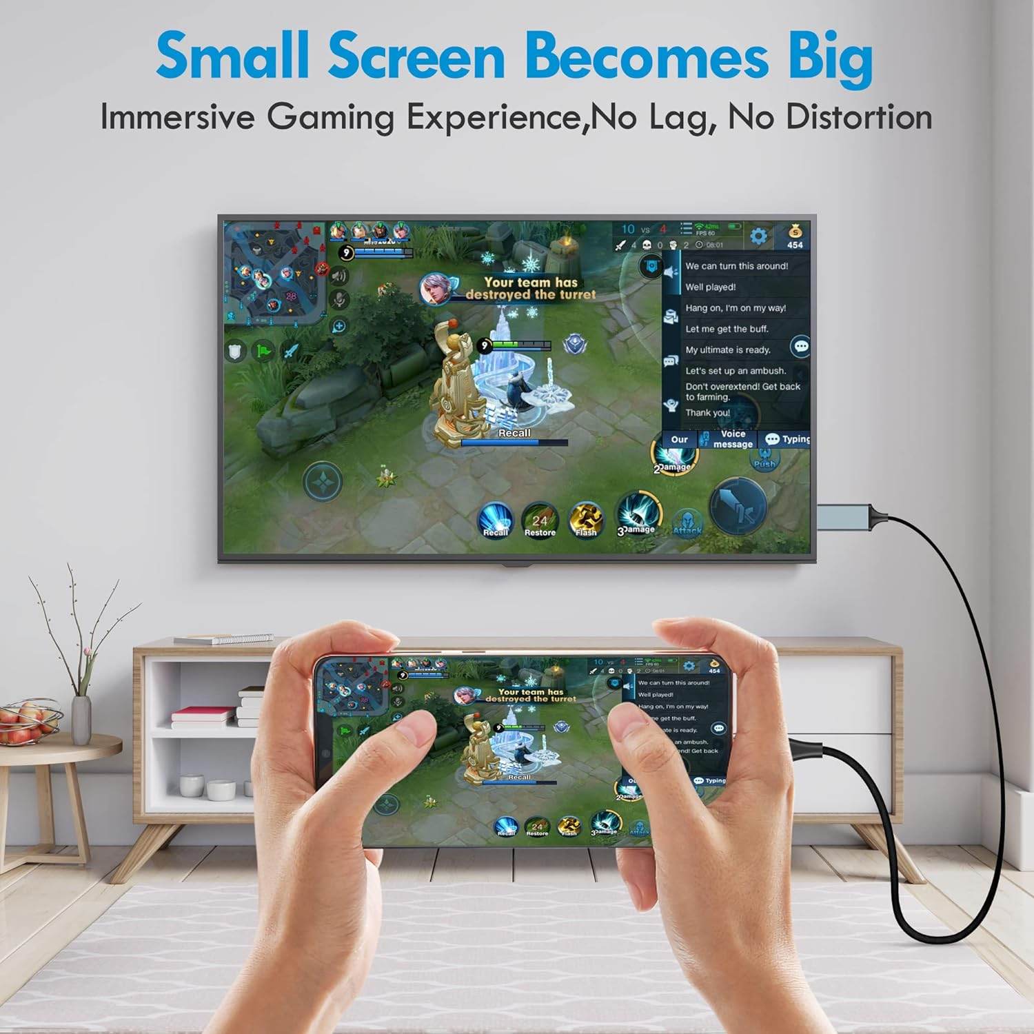 Lightning hdmı tv görüntü aktarıcı – iphone ve ipad için 1080p ve 4k destekli hdmı bağlantı kablosu - D1N - KolayMagza