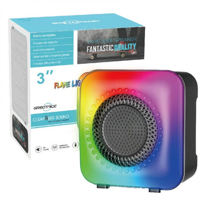 GTS 1373 Bluetooth Speaker | Wireless, Loud Karaoke and Party Speaker with RGB Light - H2O