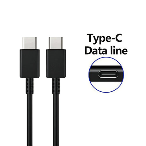 ( 5 adet ) Samsung Uyumlu USB-C to USB-C 5A Süper Hızlı Şarj ve Data Kablosu (1m) - Siyah ÖZEL