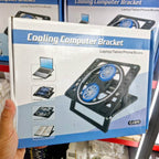 Çift fanlı katlanabilir yüksekliği ayarlanabilir laptop soğutma standı cj070 - G2F - KolayMagza