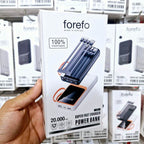 Forefo 20.000 mah powerbank | led seviye göstergeli | çift usb çıkışlı | yüksek hızlı şarj | taşınabilir şarj cihazı - P1İ - KolayMagza