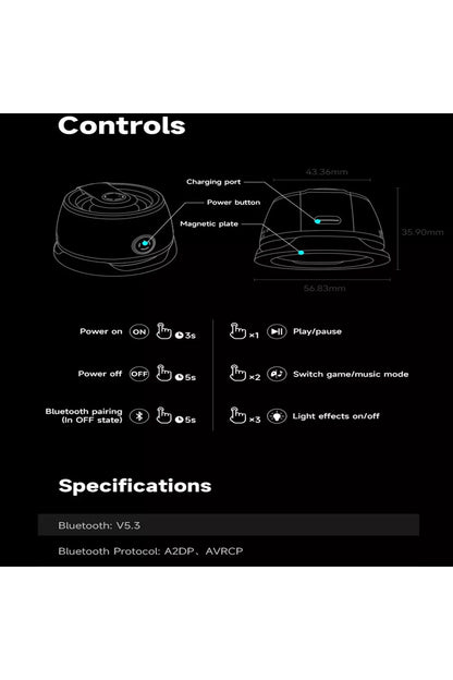 Magnetic mini speaker wireless speaker that sticks to the back of the phone d39 - H2Y