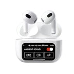 Ekranlı airpods 3.nesil ANC ENC modlu mikrofonlu dokunmatik kulak içi bluetooth kulaklık t12 - B3H