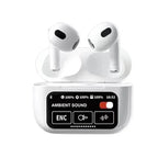 Ekranlı Air 3,nesil ANC ENC modlu mikrofonlu dokunmatik kulak içi bluetooth kulaklık t12