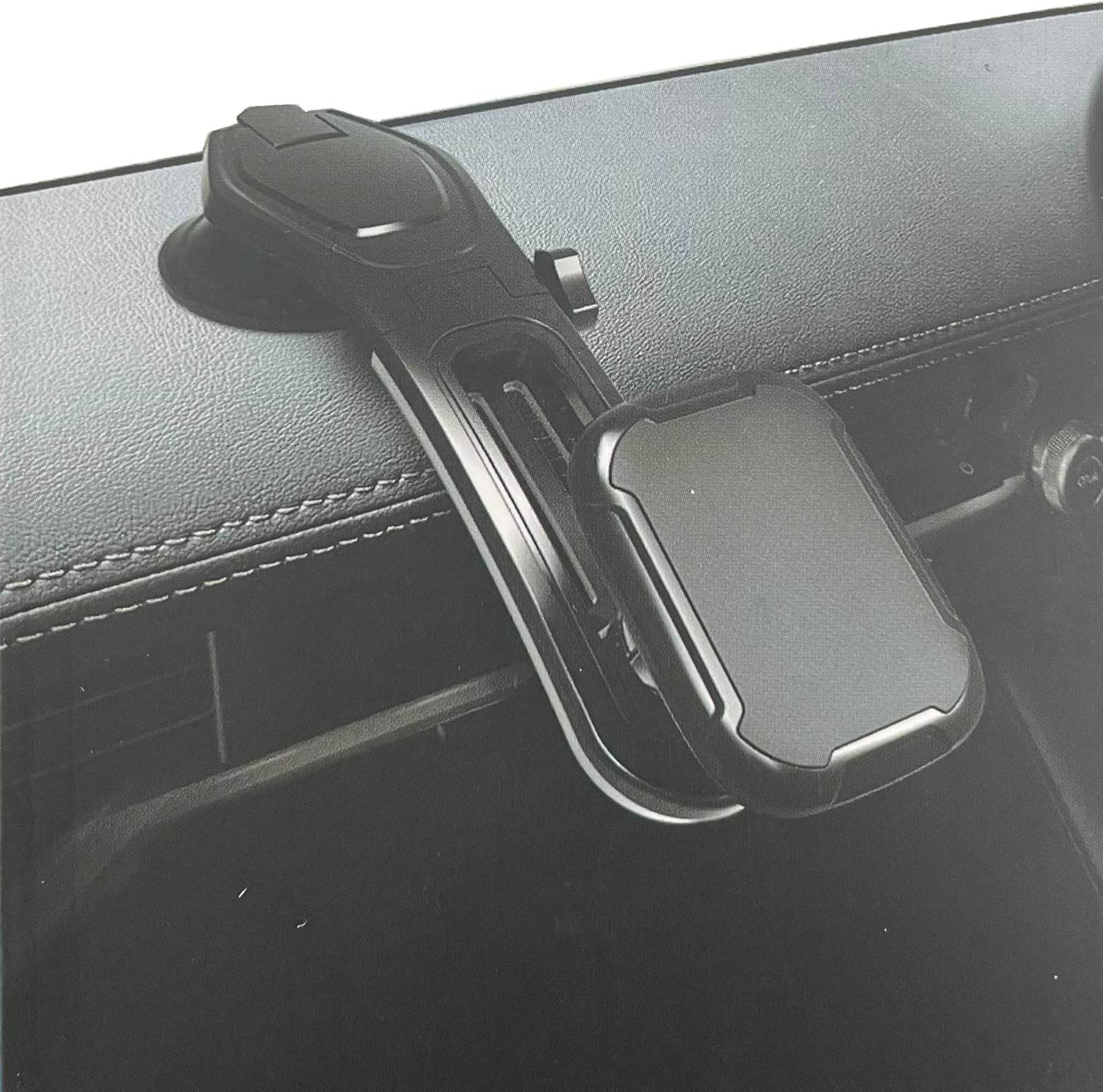 Torpidoya koyulan mıknatıslı 360 derece ayarlanabilir araç içi telefon tutucu - R1F - KolayMagza