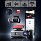 4K Ultra HD Vehicle BlackBOX DVR Dual Lens Araç İçi Kamera - WDR Gece Görüşlü Çift Kameralı Yol Kayıt Cihazı
