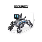 Uzaktan Bilekten Kumandalı Şarjlı 8 Teker Akrobat Robot Köpek - Müzikli ve LED Işıklı Akıllı Robot Araba SANTRAL HAN