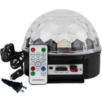 Disco topu kumandalı ışık (mp3 led magic ball) usb sd kart hafıza destekli bluetooth hoperlör - H1A - KolayMagza