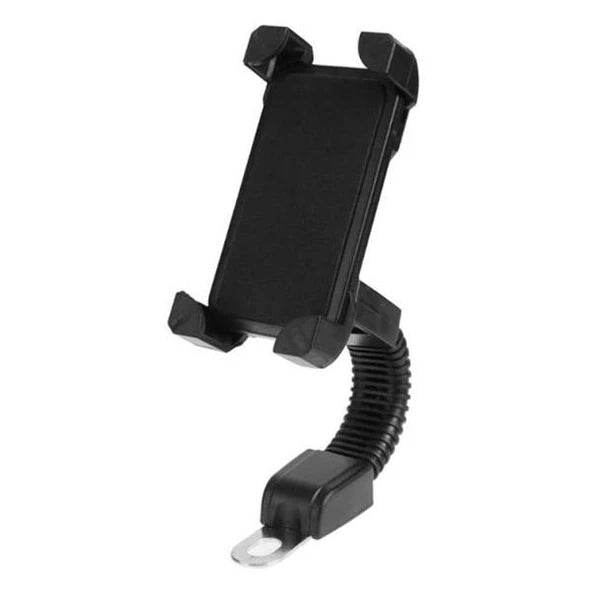 Motosiklet ayna yerine takılan 360 derece döner vakumlu telefon tutucu - R1D - KolayMagza