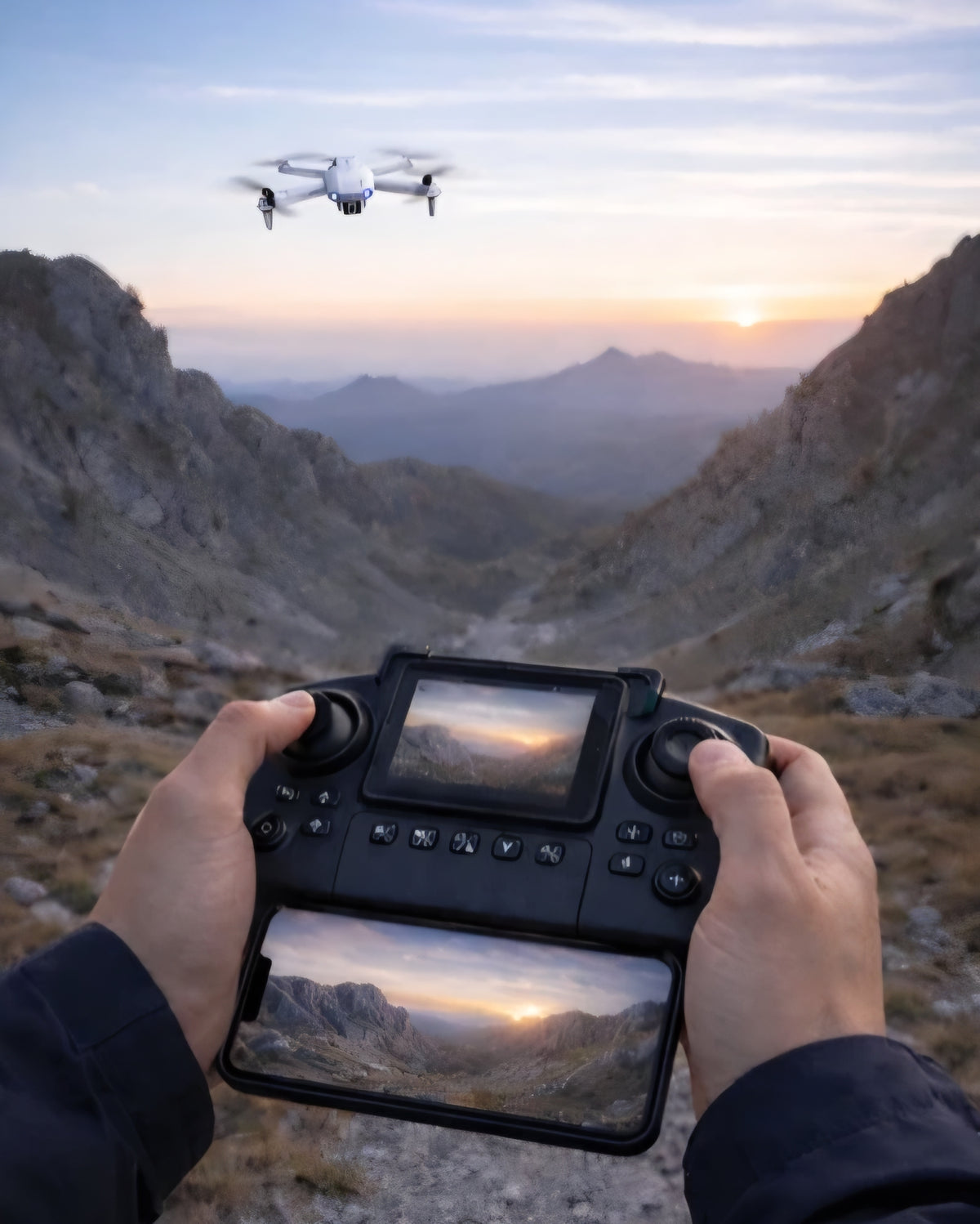 E99 Pro Katlanabilir Mini Drone - HD Çift Kameralı, Wi-Fi FPV Canlı Görüntü Aktarımlı, Akıllı Hover Sabitleme Destekli Başlangıç ve Hobi Drone'u LENSUN