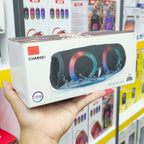 Charge 5 Tasarımlı RGB Işıklı Taşınabilir Bluetooth Hoparlör - Suya Dayanıklı Kablosuz Speaker Tucci