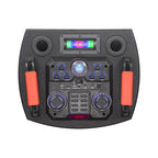 Ndr-1212s 2x12 inç 100w taşınabilir bluetooth hoparlör – mikrofonlu ve rgb ışıklı - H2H - KolayMagza