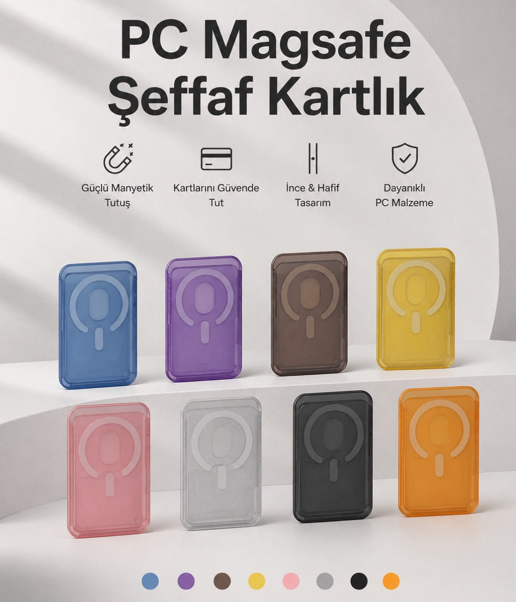 Magsafeli kartlık cuzdan - iPhone uyumlu