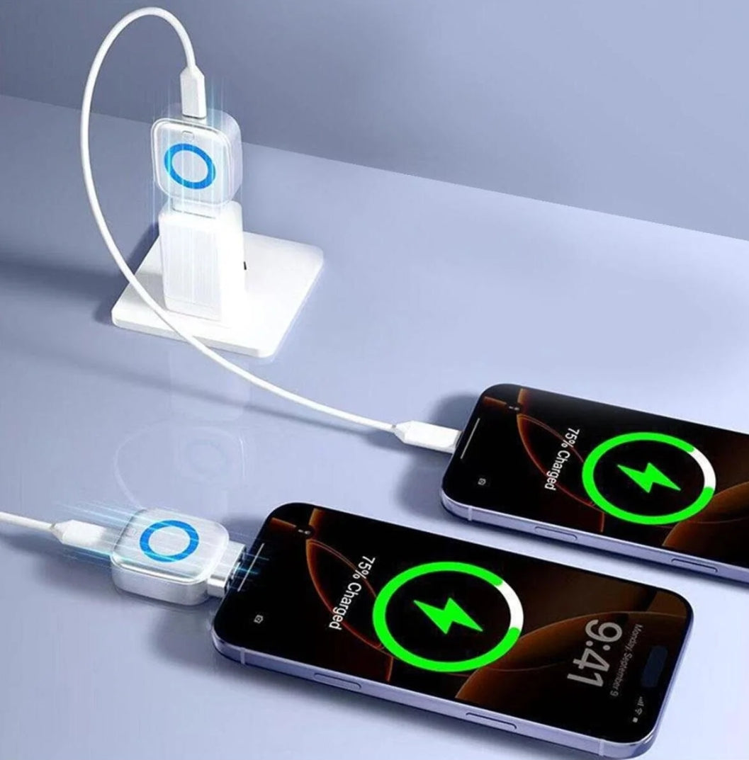 Type-C Akıllı Şarj Kesici ve Ayırıcı Adaptör - 140W Hızlı Şarj Destekli Batarya Koruyucu Mini Aparat