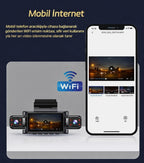 4 Kameralı 360° Döngüsel Kayıt Full HD 1080p Araç İçi Kamera - WiFi Cam, park modlu, Gece Görüşlü WDR Teknolojisi ve Yol Kayıt Cihazı