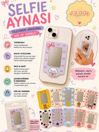 ( 50 adet ) telefon arkasına yapışan desenli ayna