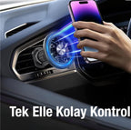 MagSafe Uyumlu Manyetik Araç İçi Havalandırma Telefon Tutucu - 360° Dönebilen Jant Tasarımlı Güçlü Mıknatıslı Oto Telefon Tutacağı Hasırcılar