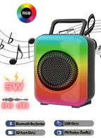 GTS-1867 Flame Light RGB Işıklı Taşınabilir Bluetooth Hoparlör TORİMA