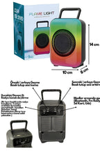 GTS-1867 Flame Light RGB Işıklı Taşınabilir Bluetooth Hoparlör TORİMA
