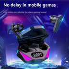 TWS-X15 Bluetooth 5.2 Kablosuz Oyuncu Kulaklığı - Düşük Gecikmeli Gaming Earbuds JBK