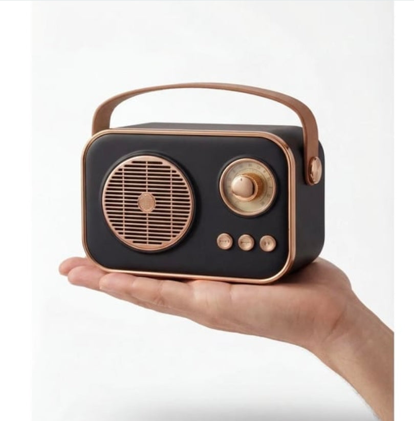 M4 Retro Nostaljik Tasarım Bluetooth Hoparlör - Taşınabilir Kablosuz Speaker KolayMagza KM Technology - Toptan Telefon Aksesuarları