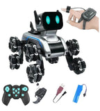 Uzaktan Bilekten Kumandalı Şarjlı 8 Teker Akrobat Robot Köpek - Müzikli ve LED Işıklı Akıllı Robot Araba SANTRAL HAN