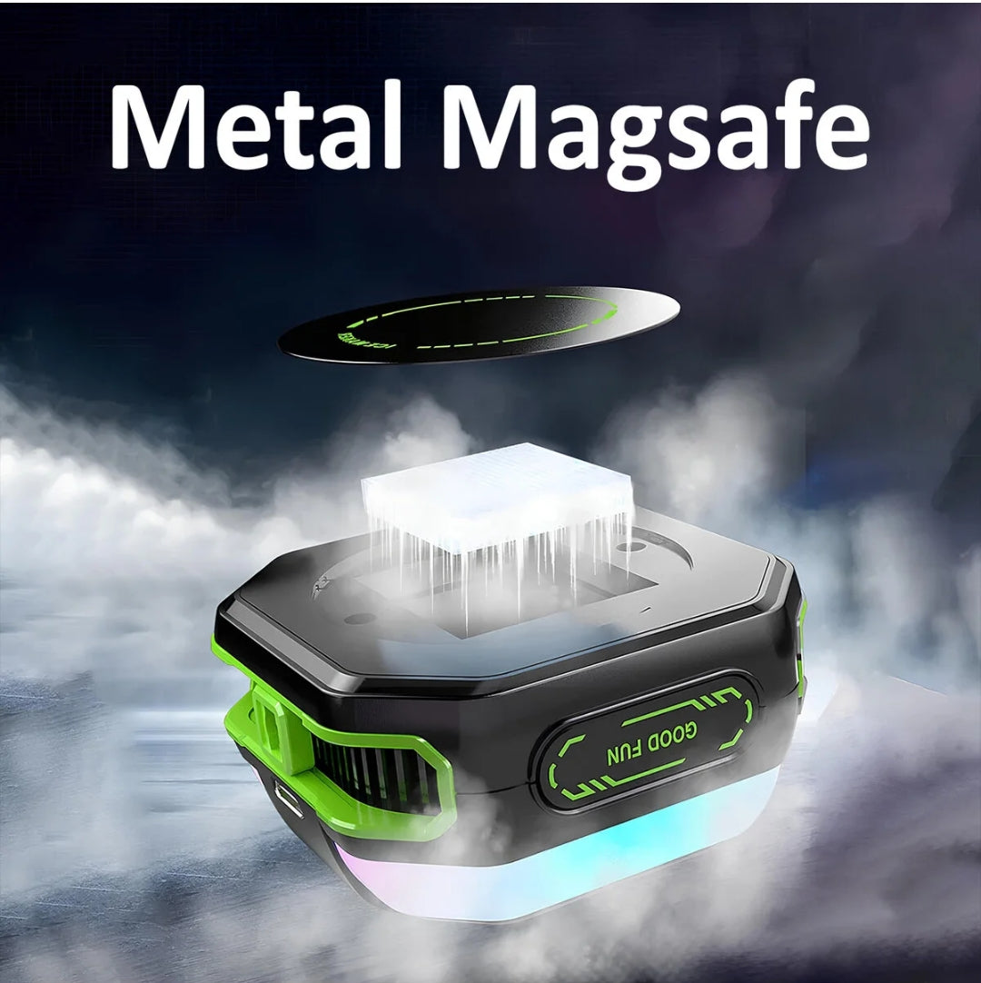HK-5 Pro Dijital Ekranlı Manyetik Telefon Soğutucu Fan - Yarı İletken RGB Gaming Radyatör MİLANO